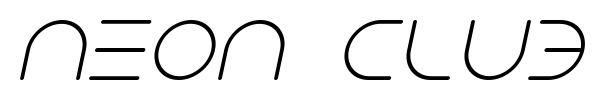Neon Club Music font preview